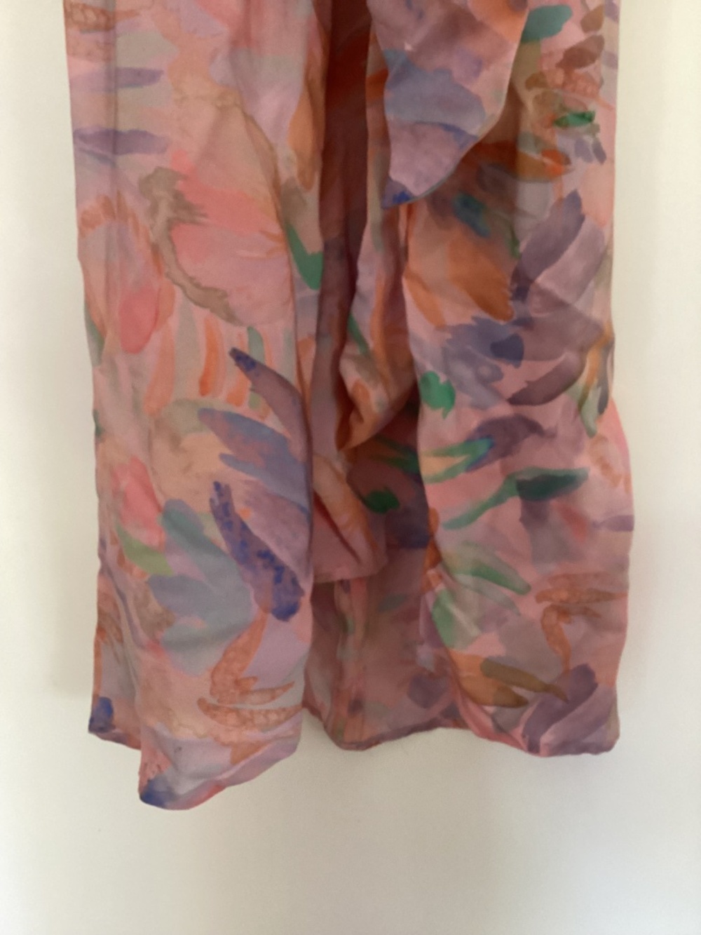 ANNTIAN lovely simple Print Silk Floral One Size Fits Most NWT - Picture 2 of 10